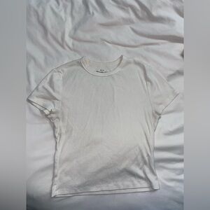 Abercrombie & Fitch Cream Baby Tee